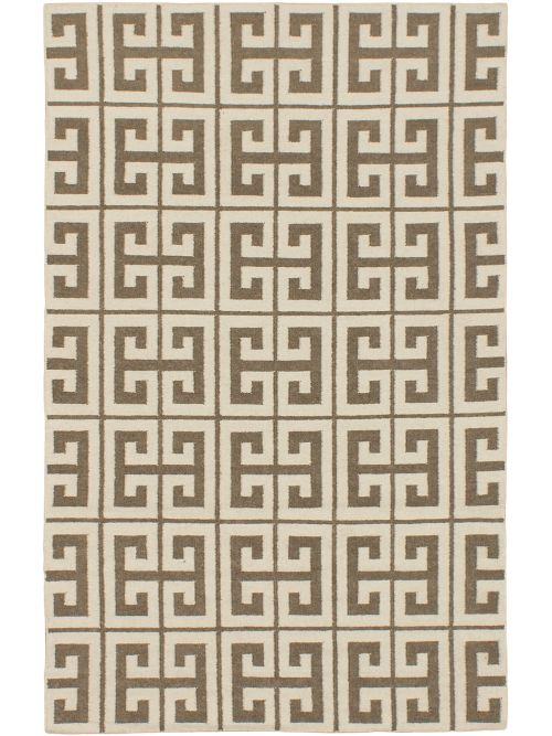 Indian Kerala 5'0" x 8'0" Hand Woven Wool Kilim 