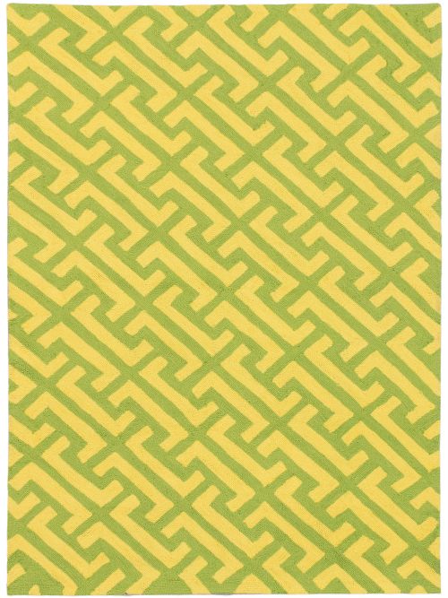 Chinese Erman 5'0" x 7'0" Hooked Polypropylene Rug 