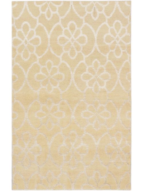 Tapis jules oushak 4'11" x 7'10" en laine & soie artificielle
