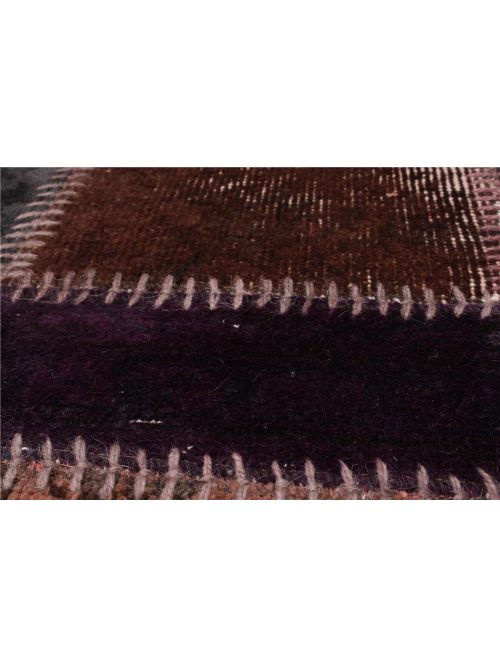 Tapis vif et coloré patchwork 5'7" x 8'6" en laine