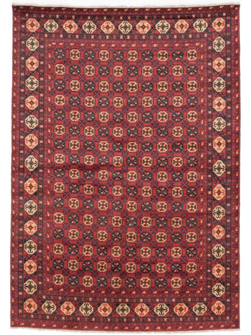 Afghan Finest Kargahi 6'9" x 9'7" Hand-knotted Wool Rug 