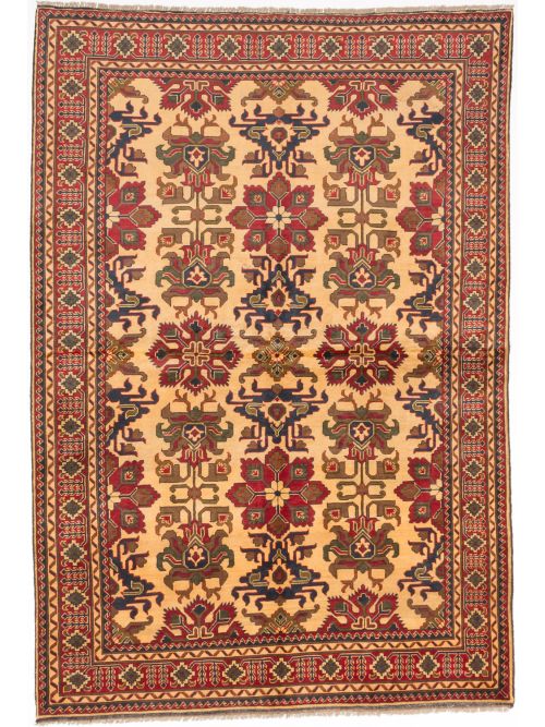 Afghan Finest Kargahi 6'9" x 10'0" Hand-knotted Wool Rug 