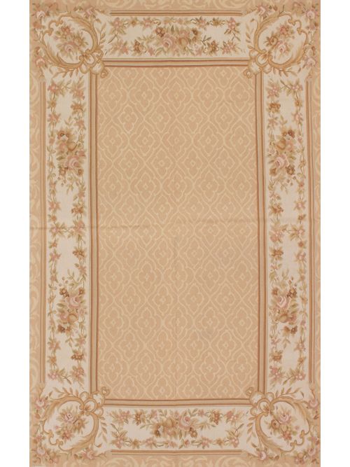 Chinese French Tapestry 4'11" x 8'1" Hand-knotted Wool Tapestry Kilim 