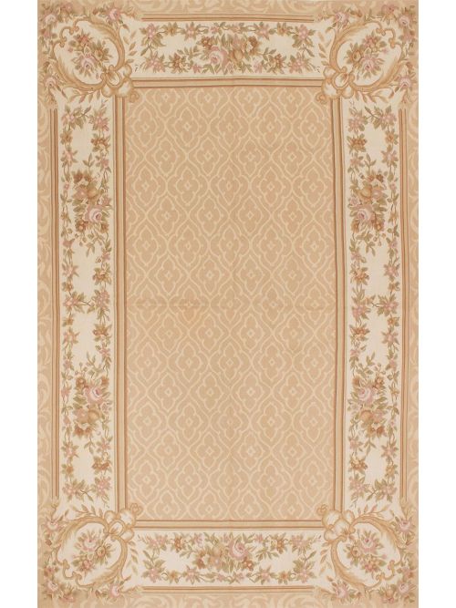 Chinese French Tapestry 4'11" x 8'0" Hand-knotted Wool Tapestry Kilim 
