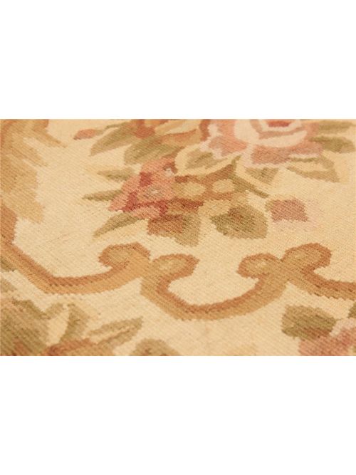 Chinese French Tapestry 4'11" x 8'0" Hand-knotted Wool Tapestry Kilim 