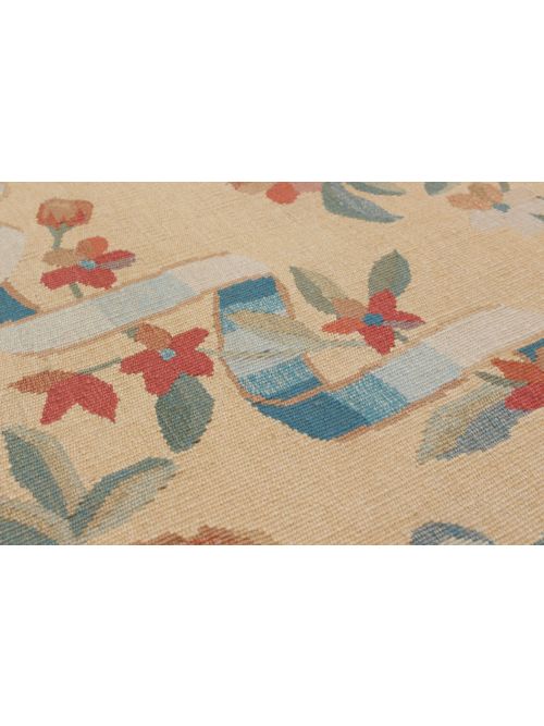 Chinese French Tapestry 11'0" x 14'0" Hand Woven Wool Tapestry Kilim 