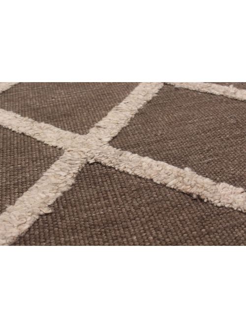 Indian Cambridge 5'1" x 7'1" Flat-Weave Silk Kilim 
