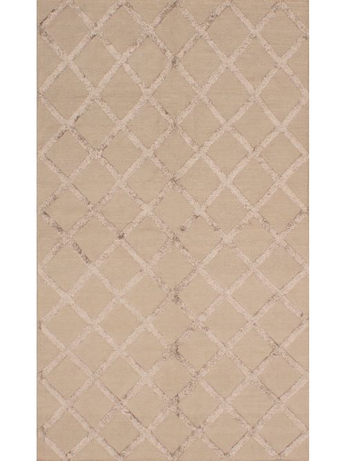 Indian Cambridge 5'0" x 8'0" Flat-weave Silk Dark Khaki Kilim