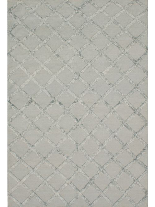 Indian Cambridge 6'1" x 9'1" Flat-Weave Silk Kilim 