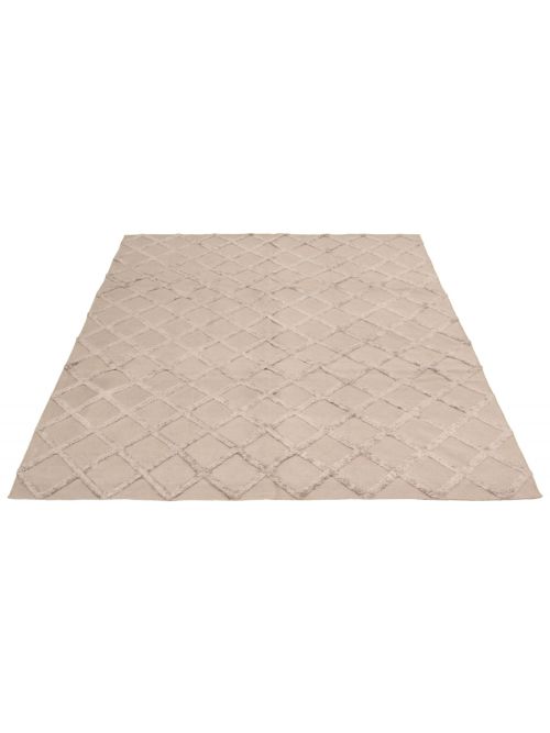 Indian Cambridge 8'0" x 10'0" Flat-Weave Silk Kilim 