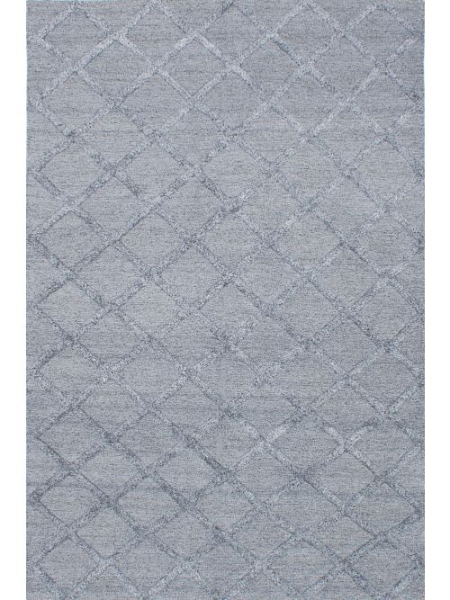 Indian Cambridge 6'0" x 9'2" Flat-Weave Silk, Wool Kilim 