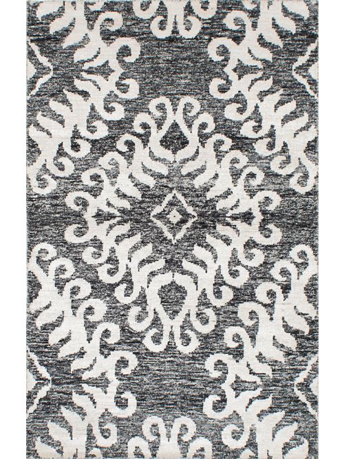 Indian Sari Silk 5'0" x 8'0" Hand-knotted Silk Rug 