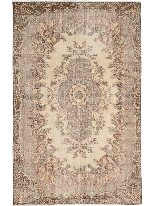 Turkish Antalya Vintage 5'4" x 8'7" Hand-knotted Wool Rug 