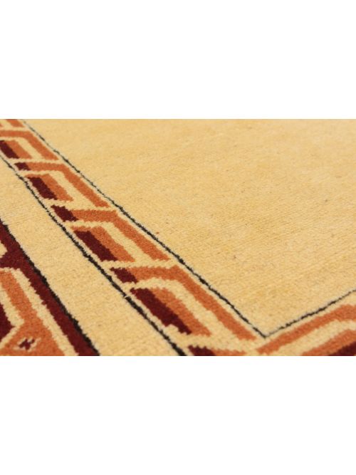 Turkish Caucasus Kula 5'9" x 7'6" Hand-knotted Wool Light Gold Rug