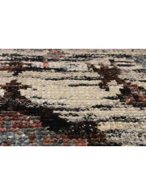 Indian Sari Silk 4'6" x 6'6" Hand-knotted Silk Rug 