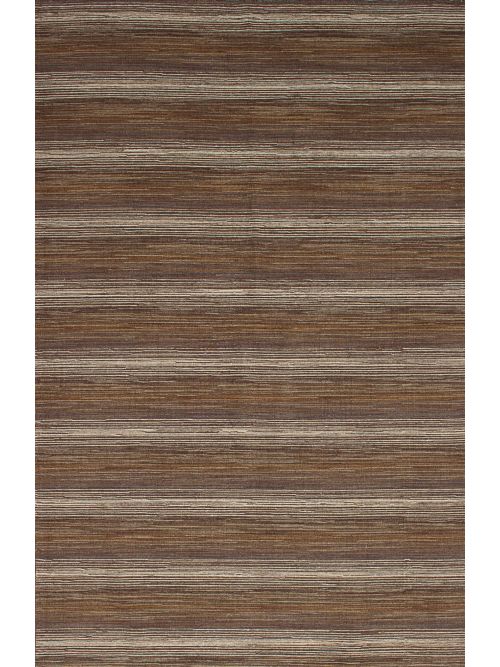 Indian Manhattan 4'11" x 7'10" Flat-Weave Wool Tapestry Kilim 