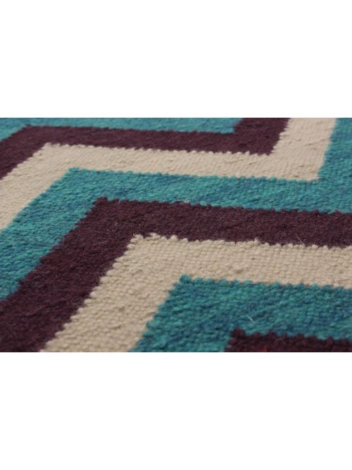 Turkish Izmir FW 5'1" x 7'10" Flat-Weave Wool Kilim 