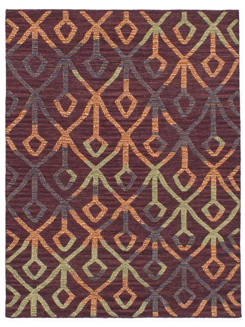 Indian Cambridge 5'5" x 7'4" Flat-Weave Wool Kilim 