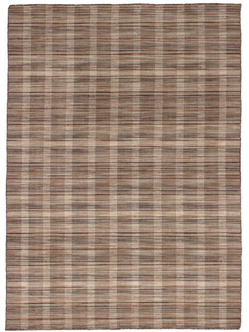 Indian Manhattan 5'4" x 7'8" Flat-Weave Wool Kilim 