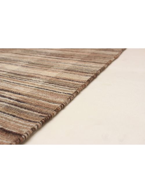 Indian Manhattan 5'4" x 7'8" Flat-Weave Wool Kilim 