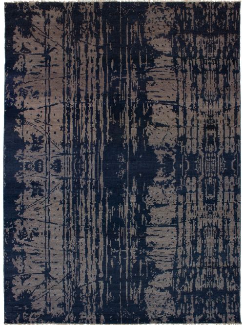 Indian Sierra 6'8" x 9'1" Hand-knotted Wool Rug 