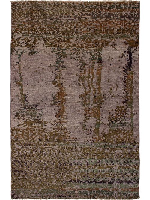 Indian Sierra 5'2" x 8'0" Hand-knotted Wool Rug 