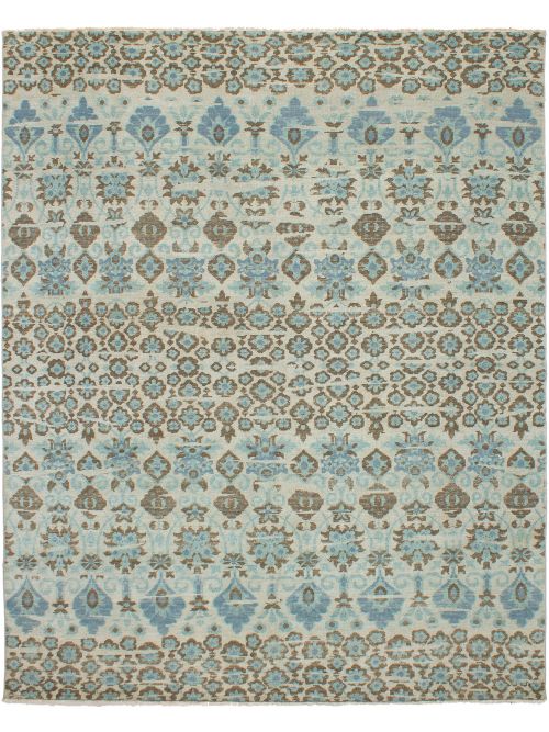 Indian Sierra 7'11" x 9'9" Hand-knotted Wool Rug 
