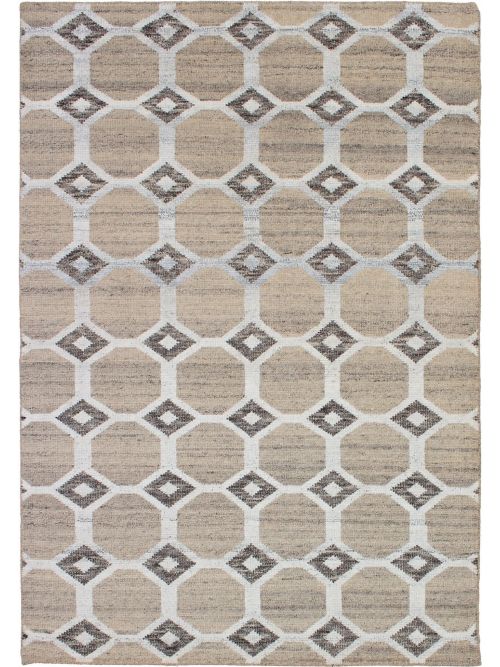 Indian La Seda 5'2" x 7'6" Hand-knotted Silk, Wool Rug 