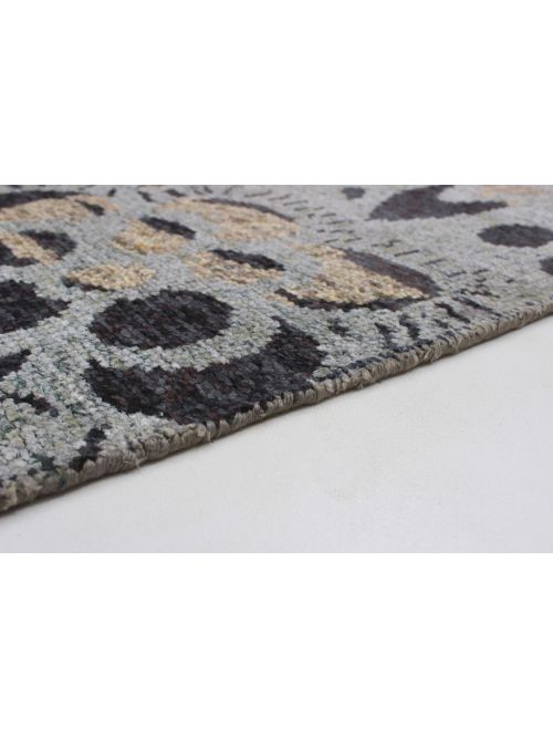 Indian Sari Silk 5'2" x 7'4" Hand-knotted Silk Rug 