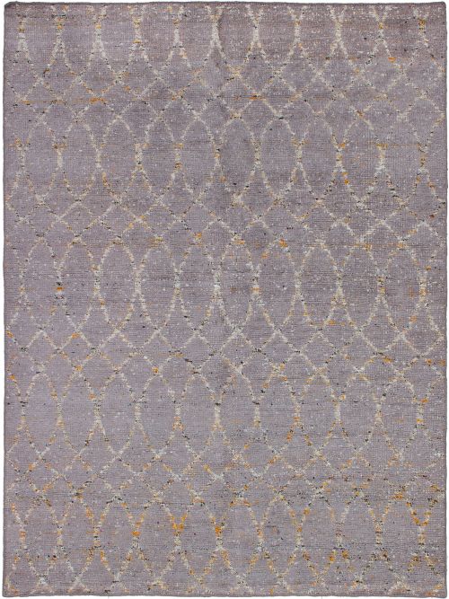 Indian Sari Silk 5'4" x 7'2" Hand-knotted Silk Rug 