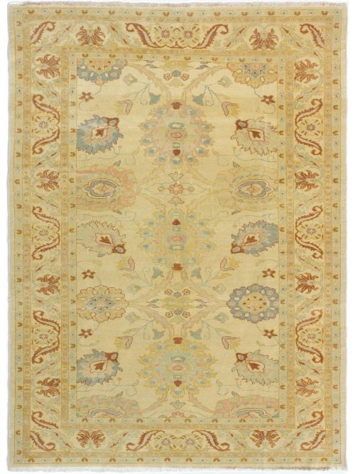 Turkish Authentic Ushak 6'2" x 8'6" Hand-knotted Wool Rug 