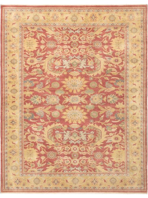 Turkish Authentic Ushak 9'2" x 11'7" Hand-knotted Wool Rug 