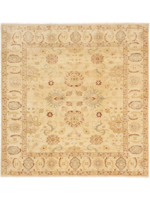 Turkish Authentic Ushak 8'5" x 8'10" Hand-knotted Wool Rug 