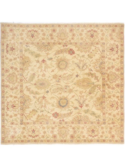 Turkish Authentic Ushak 8'4" x 8'5" Hand-knotted Wool Rug 