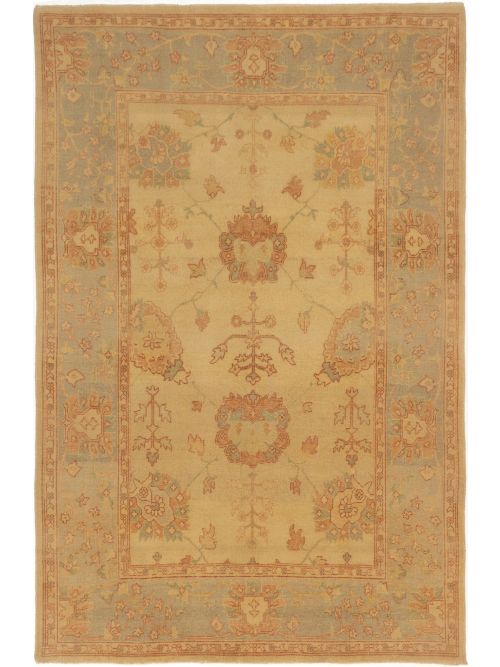 Turkish Authentic Ushak 6'0" x 9'0" Hand-knotted Wool Rug 