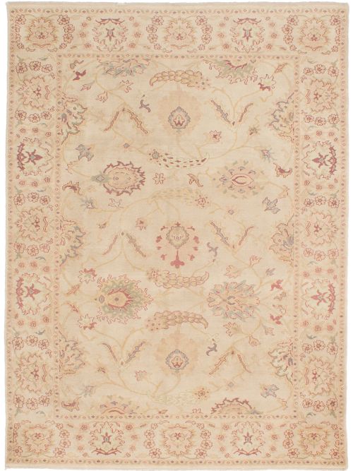 Turkish Authentic Ushak 6'2" x 8'5" Hand-knotted Wool Rug 