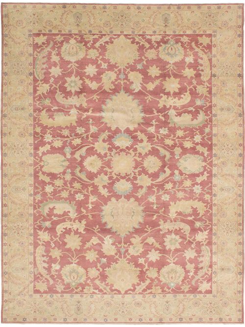 Turkish Authentic Ushak 10'4" x 13'10" Hand-knotted Wool Rug 