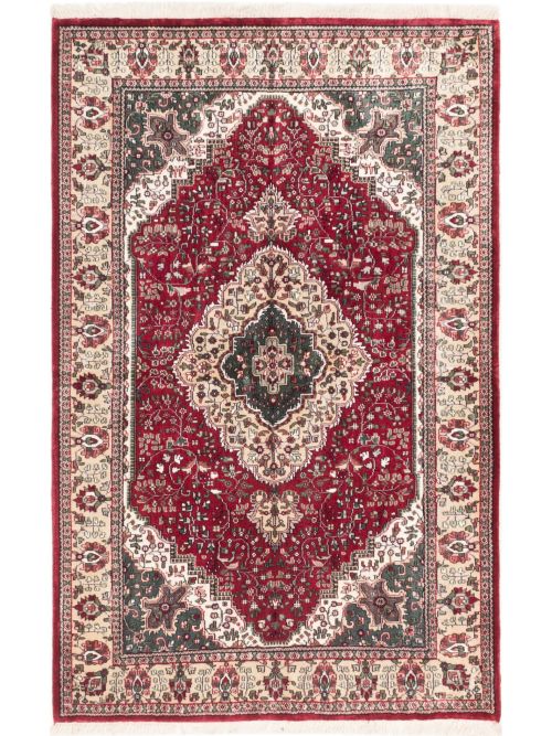 Indian Kashmir 5'1" x 7'11" Hand-knotted Silk Rug 
