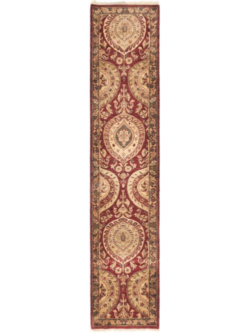 Indian Sultanabad 2'8" x 12'0" Hand-knotted Wool Rug 