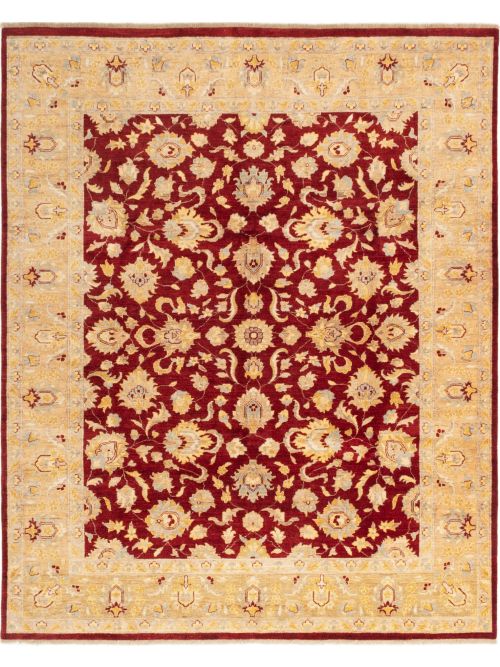 Afghan Chobi Finest 8'0" x 9'9" Hand-knotted Wool Rug 
