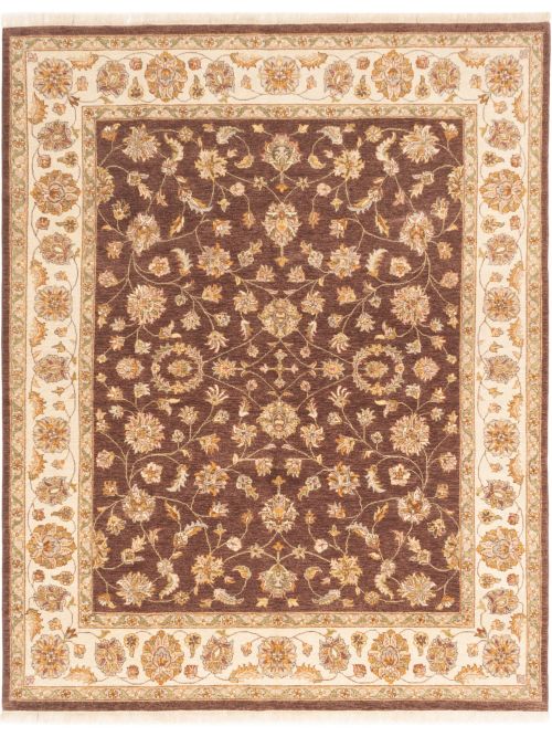 Indian Chobi Twisted 8'1" x 10'1" Hand-knotted Wool Rug 