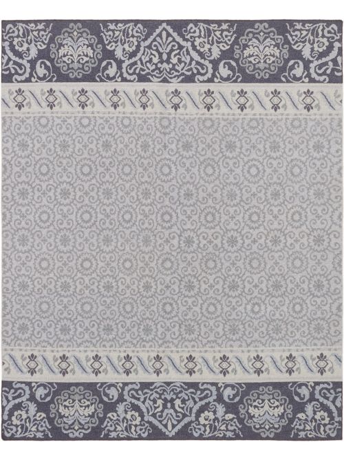 Indian Tamar III 7'9" x 9'9" Flat-Weave Wool Tapestry Kilim 