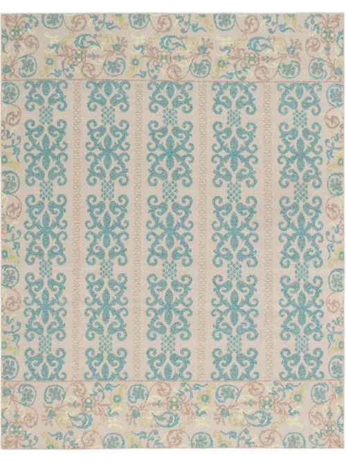 Indian Tamar I 7'9" x 9'9" Flat-Weave Wool Tapestry Kilim 