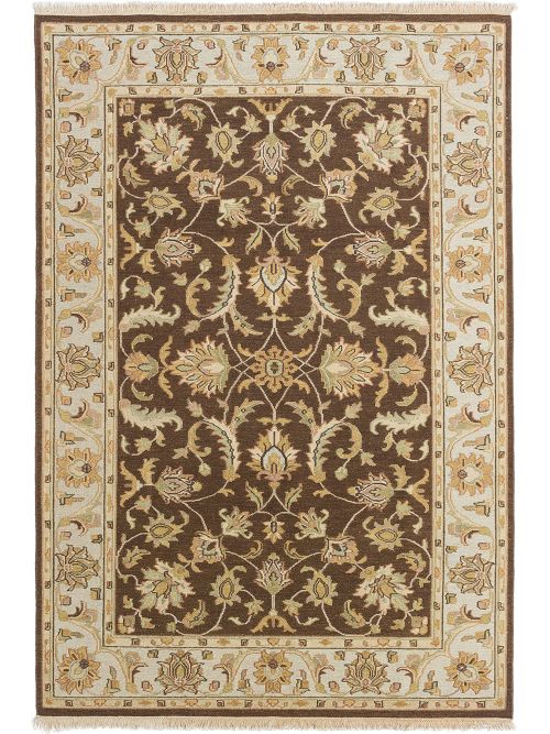 Pakistani Lahor Finest 5'8" x 8'8" Flat-Weave Wool Tapestry Kilim 