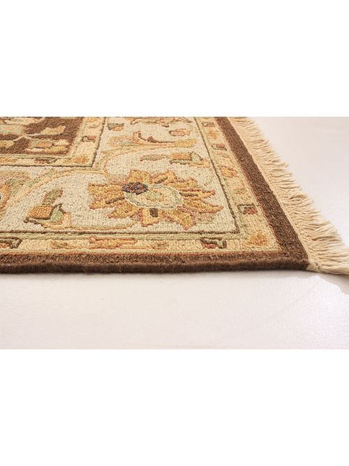 Pakistani Lahor Finest 5'8" x 8'8" Flat-Weave Wool Tapestry Kilim 