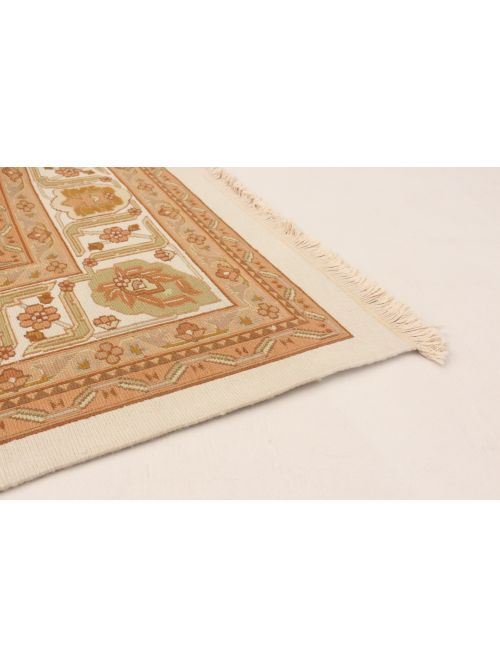 Chinese Dynasty 7'10" x 10'0" Flat-Weave Wool Tapestry Kilim 