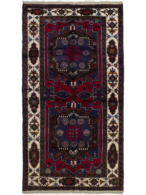 Afghan Finest Rizbaft 3'7" x 6'11" Hand-knotted Wool Rug 