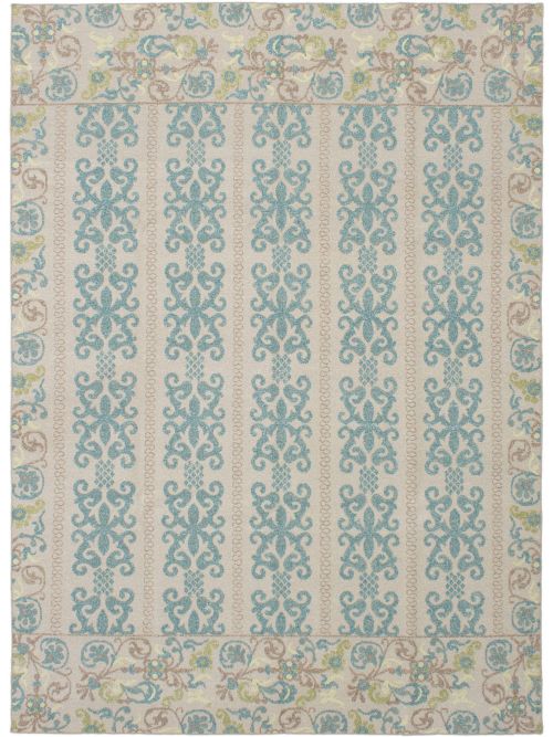 Indian Tamar I 8'6" x 11'6" Flat-Weave Wool Tapestry Kilim 