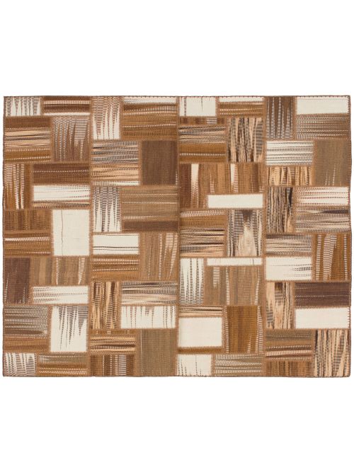 Turkish Anatolia Patch 5'9" x 7'10" Flat-Weave Wool Kilim 