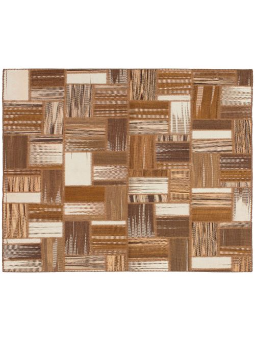 Turkish Anatolia Patch 5'8" x 7'10" Flat-Weave Wool Kilim 
